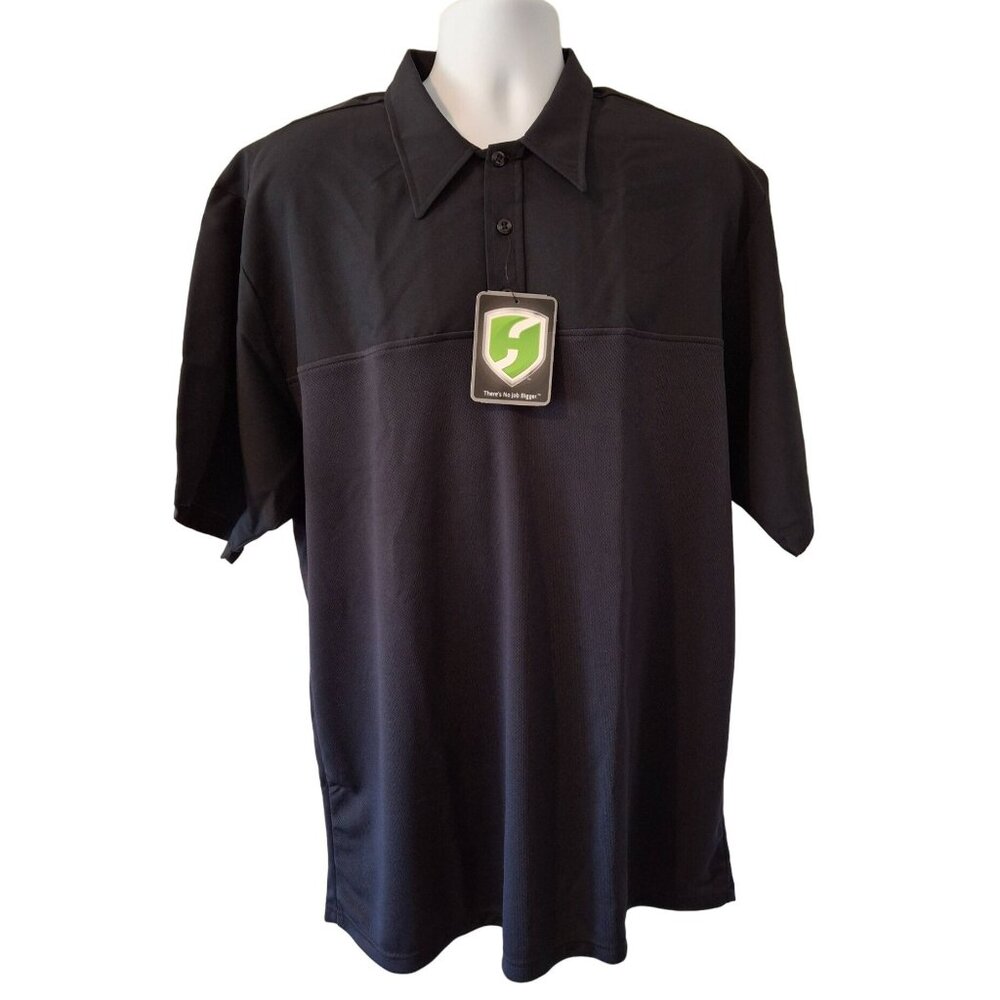 Horace Small Polo Uniform Shirt Men's XXL Black
